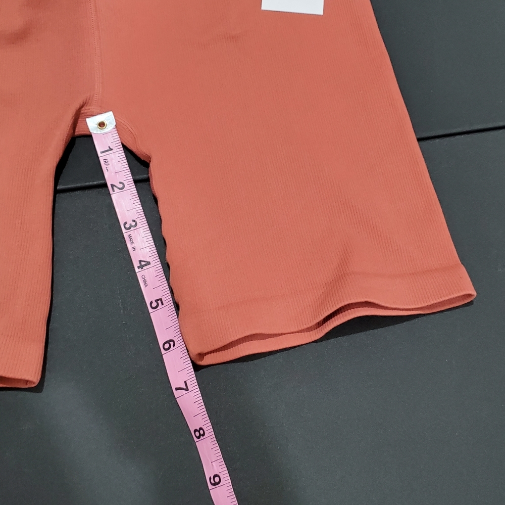 NWT Spiritual Ganster Burnt Orange Ribbed Biker Shorts Sz M/L - Picture 12 of 12